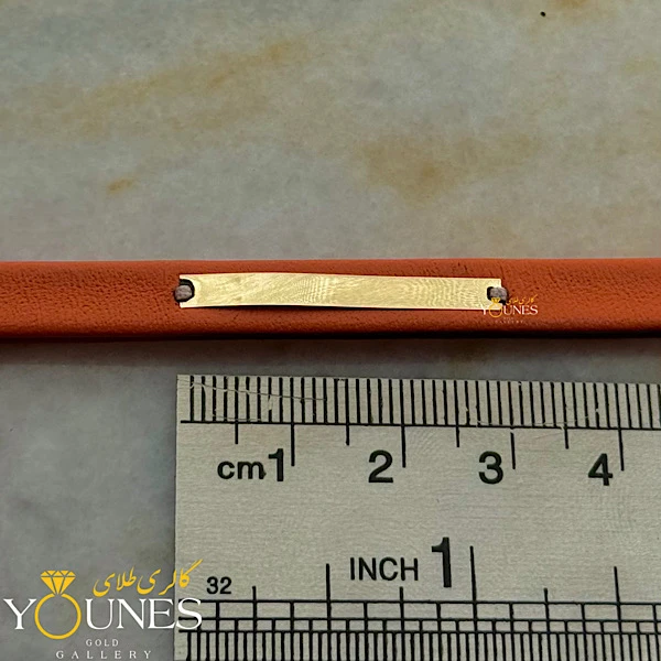 دستبند چرم زنانه طلا لیزری L223